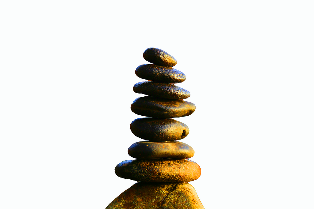 A stacking of stones. A Buddhist symbol for focus and patience.