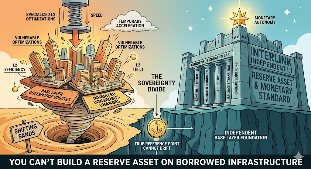 You Can’t Build a Reserve Asset on Borrowed Infrastructure