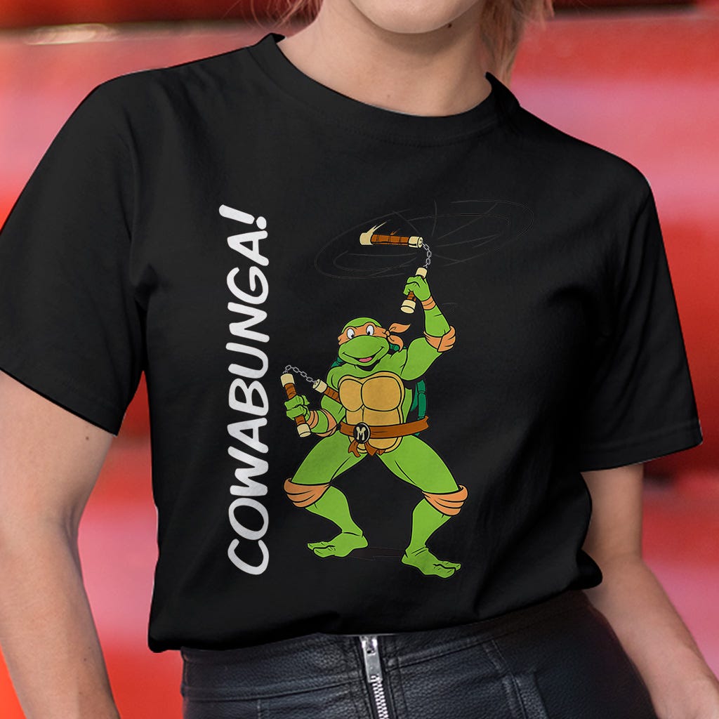 Michelangelo The Last Ronin Holding Nunchuks Women Shirt