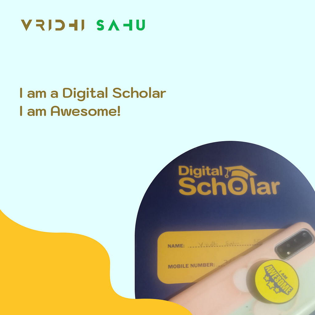 I am a digital scholar and I am awesome. This is a small gift that Digital scholars sent to each one of us.