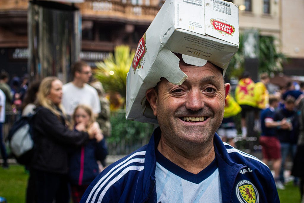 Scottish fan in London