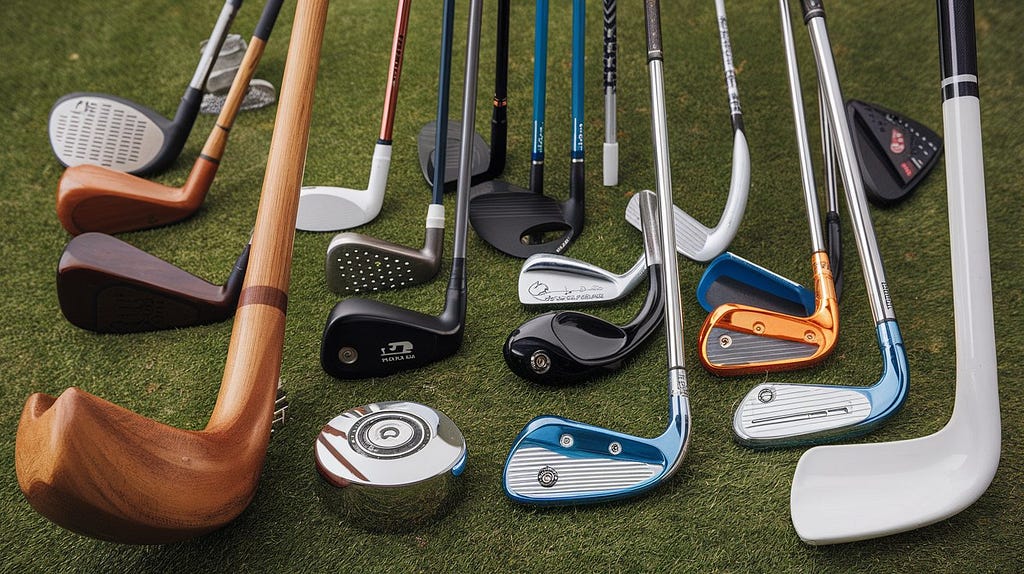 a-photo-of-a-collection-of-non-conforming-golf-clubs