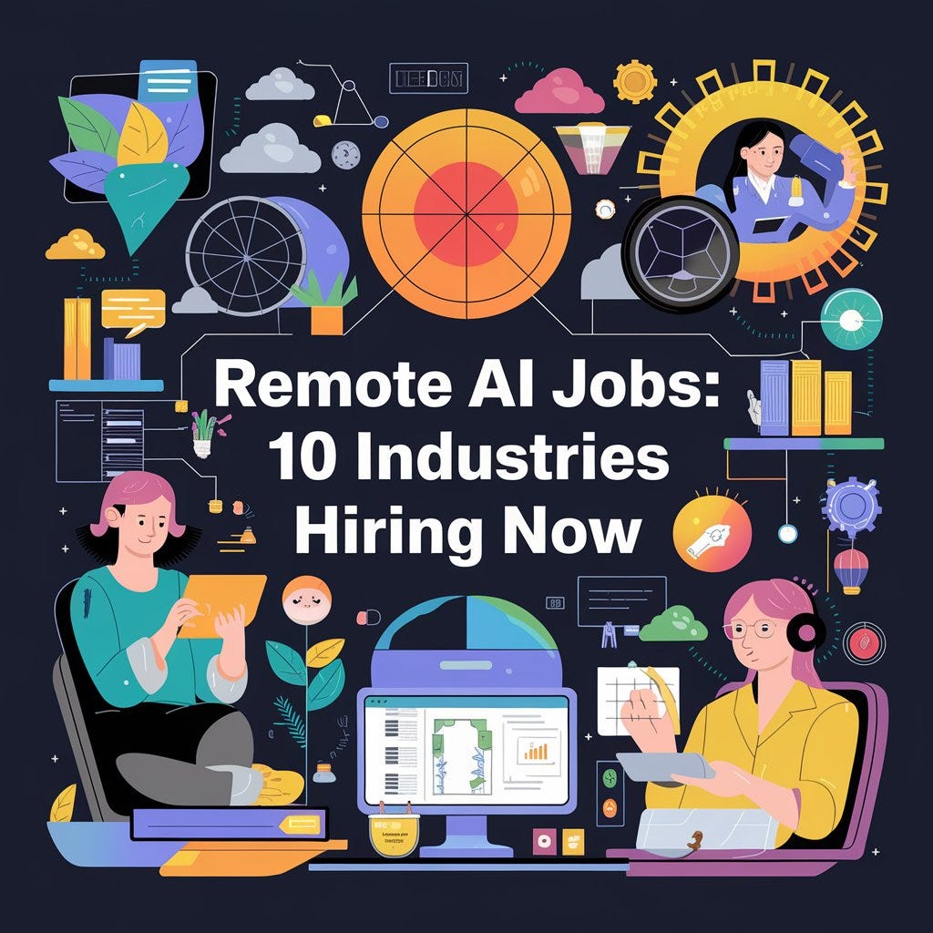 Remote AI Jobs: 10 Industries Hiring Now