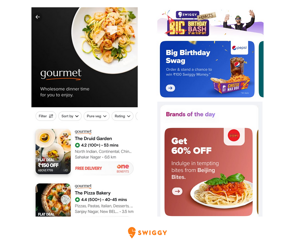 Swiggy shows images and banners that make you drool 🤤