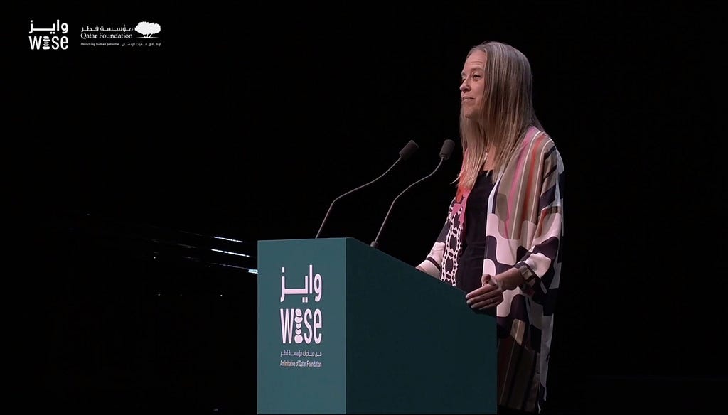 Wendy Kopp speaks at the WISE Summit 2021 Closing Plenary
