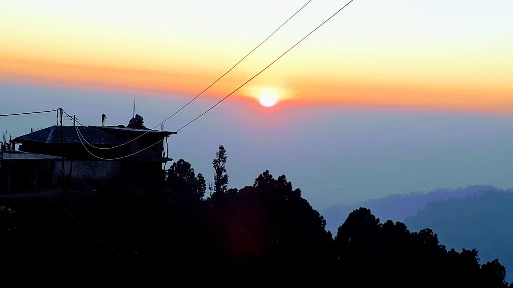 Sunset in Dharamshala, Himachal Pradesh