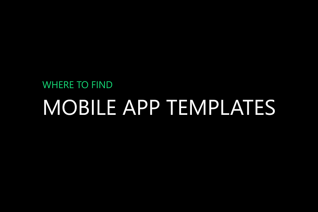 mobile app templates