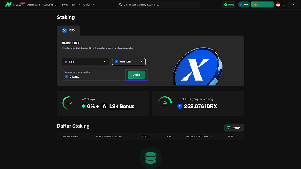 IDRX x LISK INCENTIVES PROGRAM