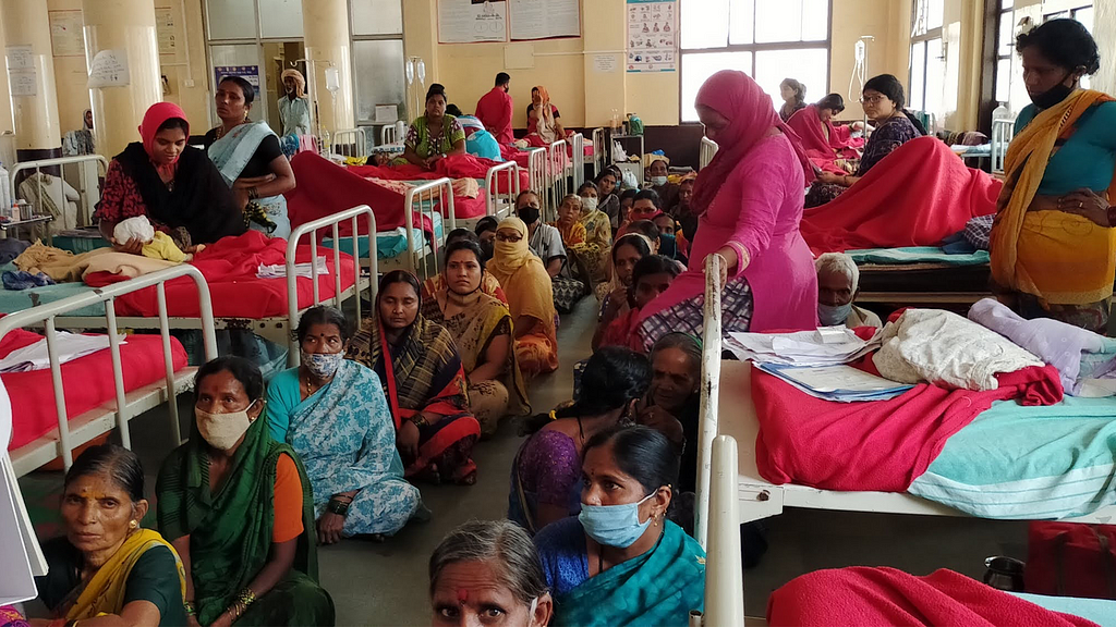 A Post neonatal care ward at Davanagere District Hospital, Karnataka