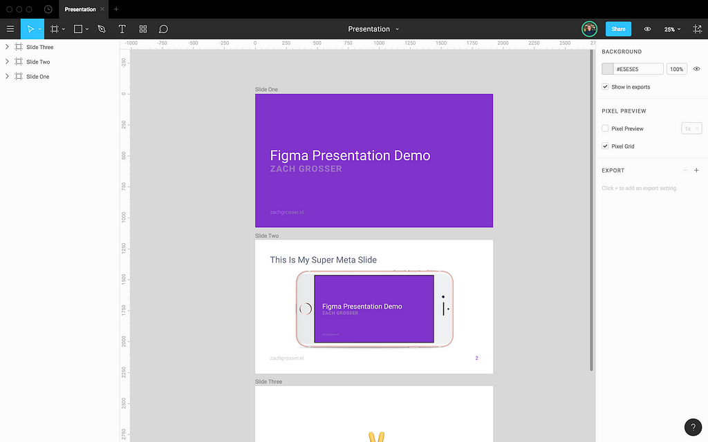 how to do presentations in figma