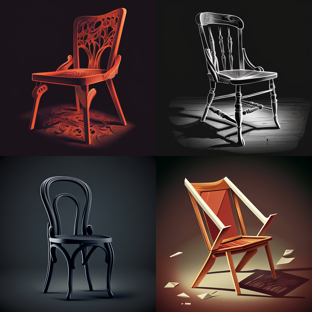 chairs, vector
