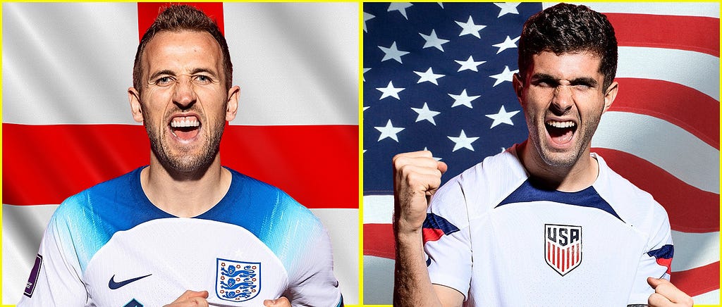 photo of England and USA captains