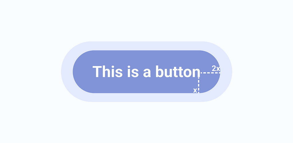 Button example with padding