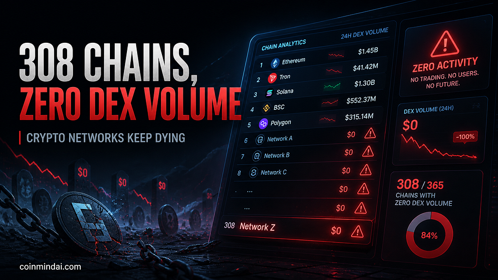 308 Chains With Zero DEX Volume: Is the Altcoin Market Slowly Dying?
