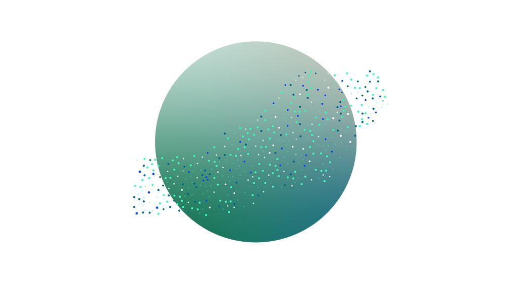 Visualization of data as a cloud of dots