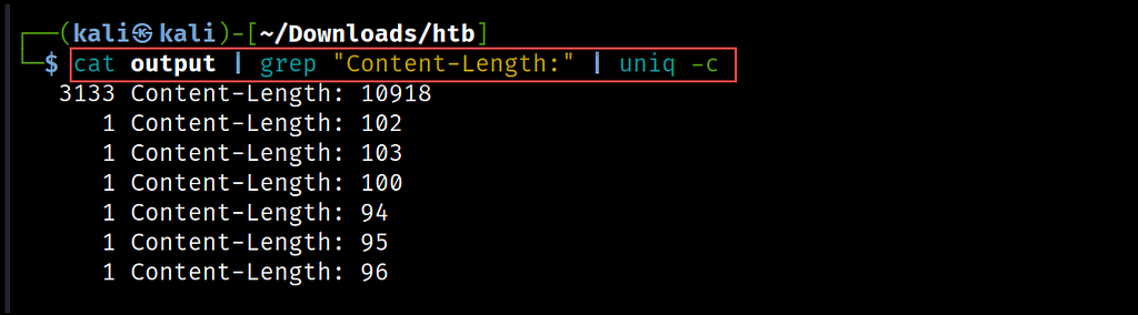 Figure 06 — shows how to use the grep and uniq commands to clean up the Curl output. r3d-buck3t.com