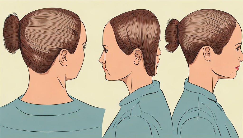 Female Pattern Hair Loss, 3 artistic impressions