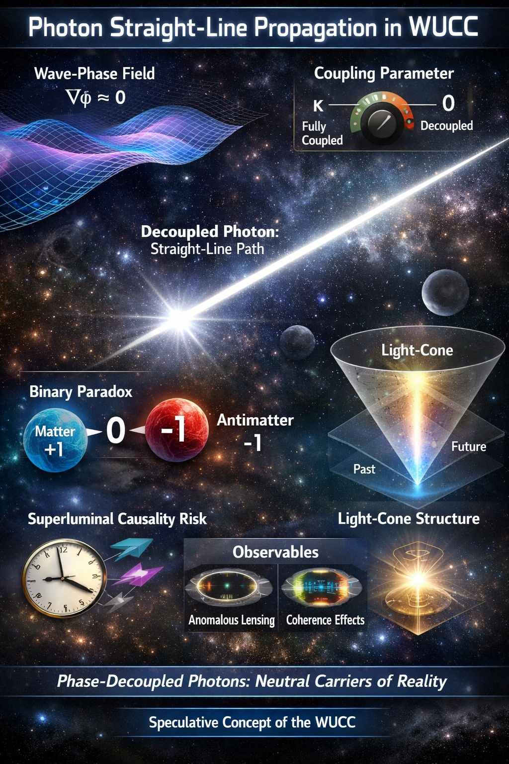 Photon Straight-Line Propagation in WUCC (As a Speculative Concept). Photon Straight-Line Propagation in WUCC (As a Speculative Concept).
