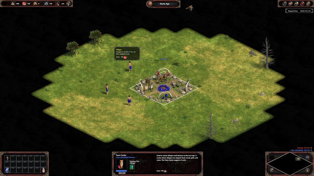 nebbia di guerra in Age of Empires: Definitive Edition