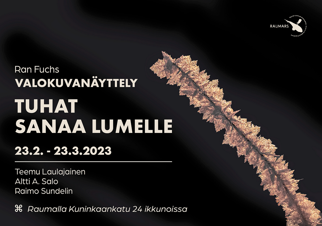 Invitation to my photo exhibition in Rauma, Finland