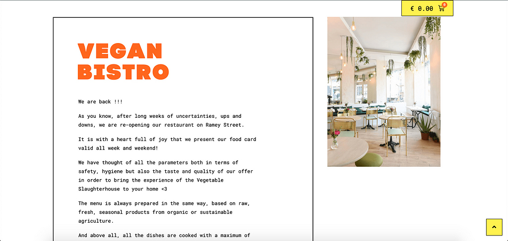 A white webpage that shows how display sans serif and mono go well together