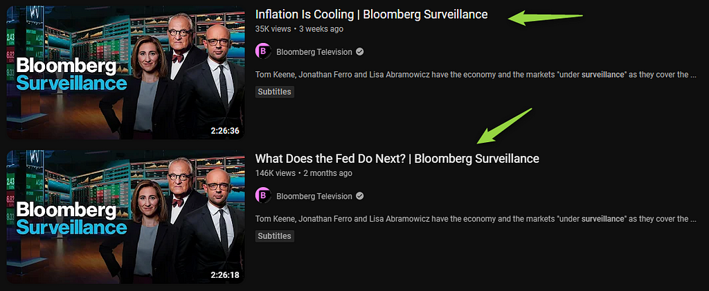 Key macro topics from Bloomberg