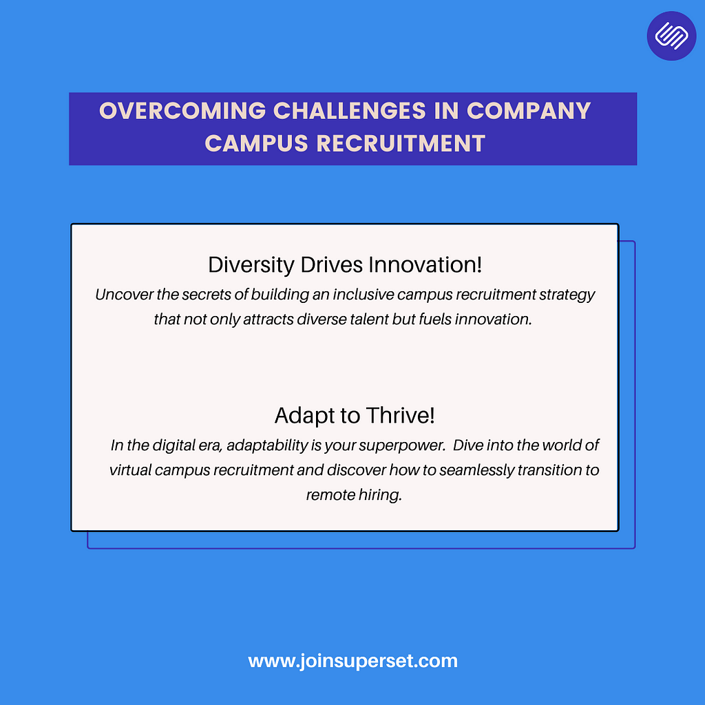 overcoming challenges in company campus recruitment