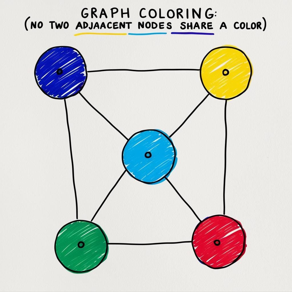 Graph colouring example