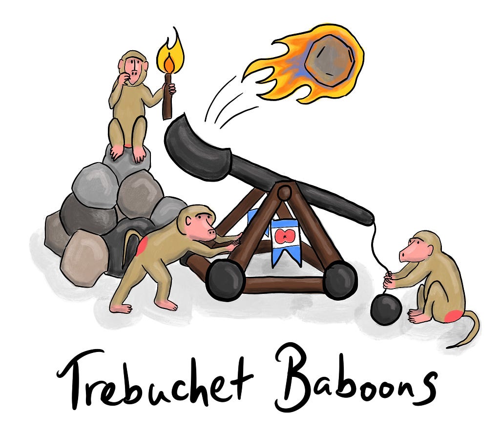 Trebuchet Baboons