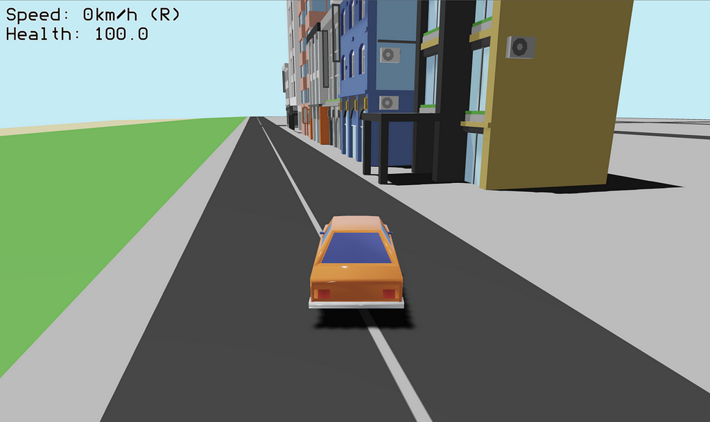 Gameplay screenshot of an early proof of concept