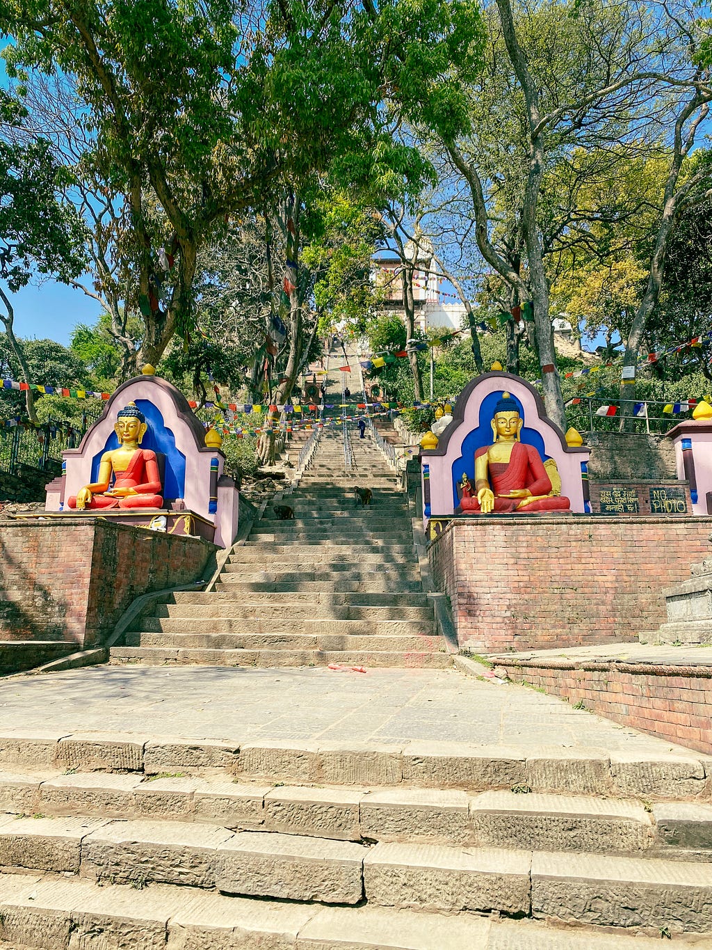 Main Entrance to Swayambhunath Stupa / Monkey Temple — Photo by Author