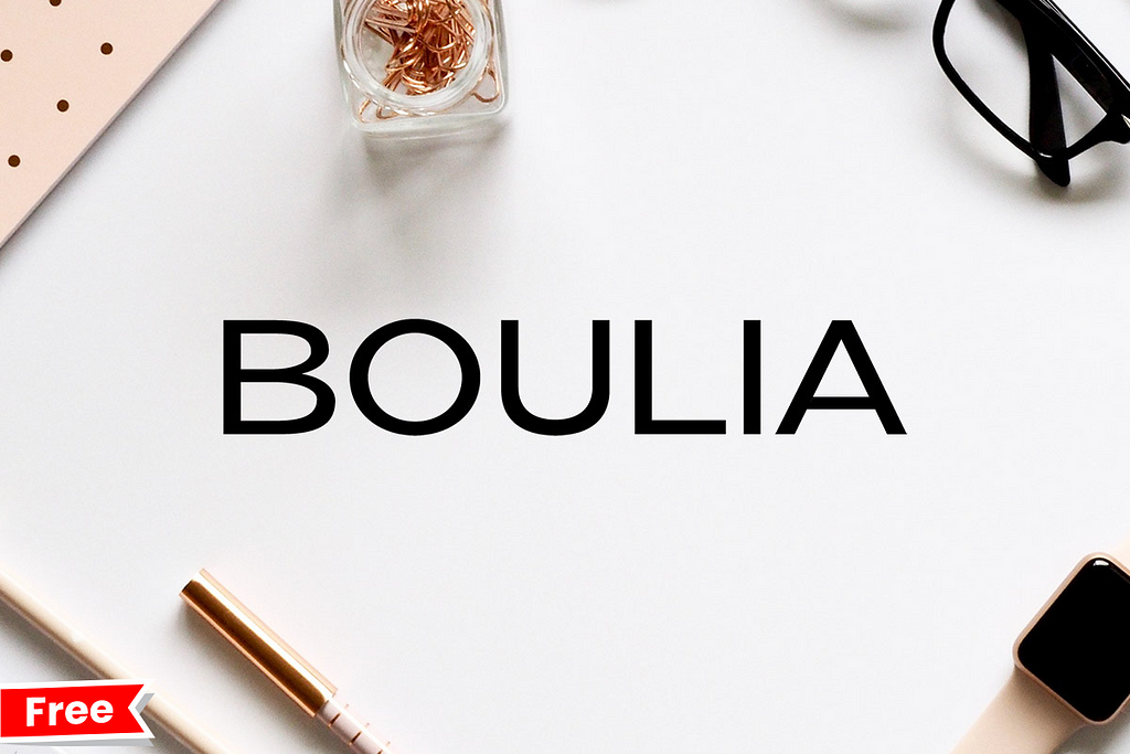 Boulia Sans Serif Font