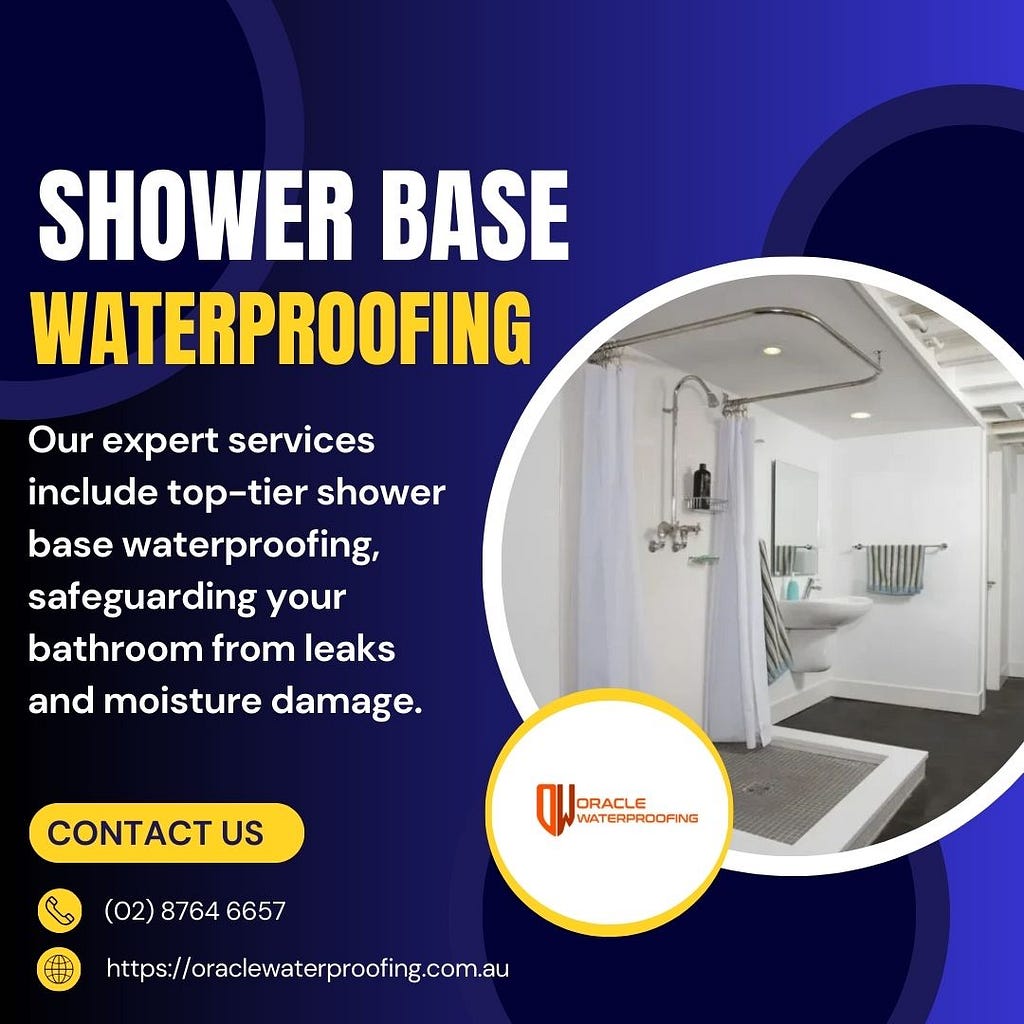 shower base waterproofing