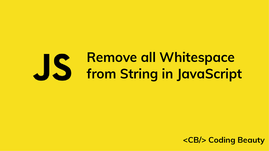 Javascript Remove All Whitespace From String