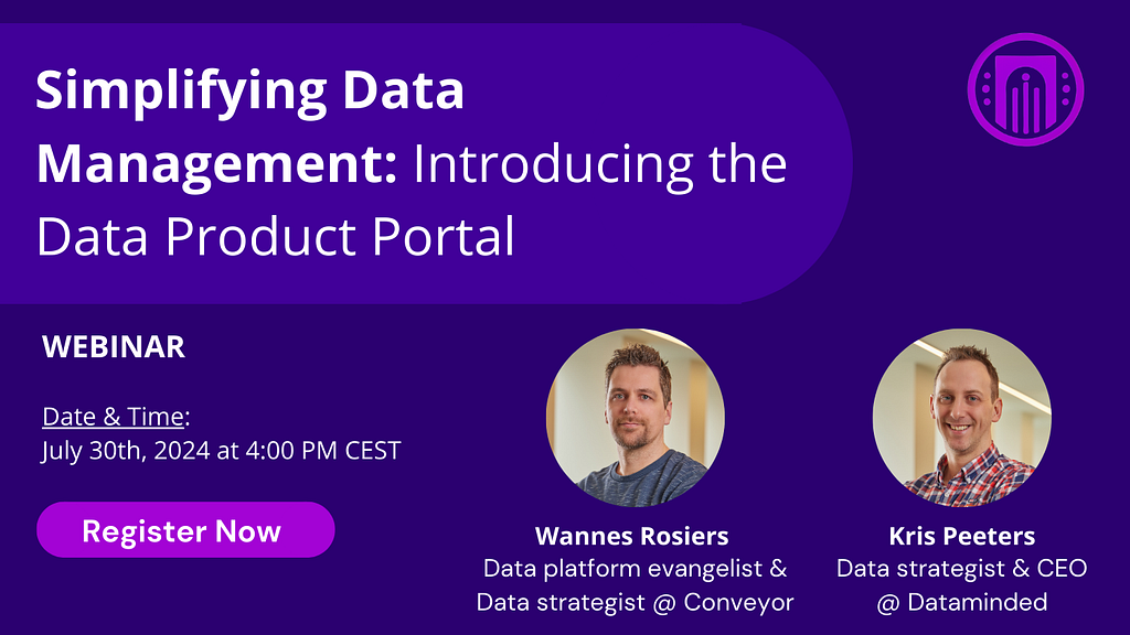 July Webinar “Simplifying Data Management: Introducing the Data Product Portal”