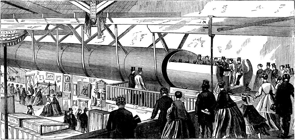 “The Pneumatic Dispatch” (pamphlet), American News Co. Courtesy of Wikimedia Commons.