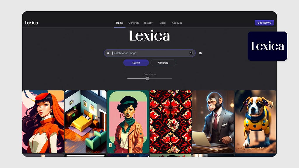Lexica Art: Easiest to get started with, still one of the best