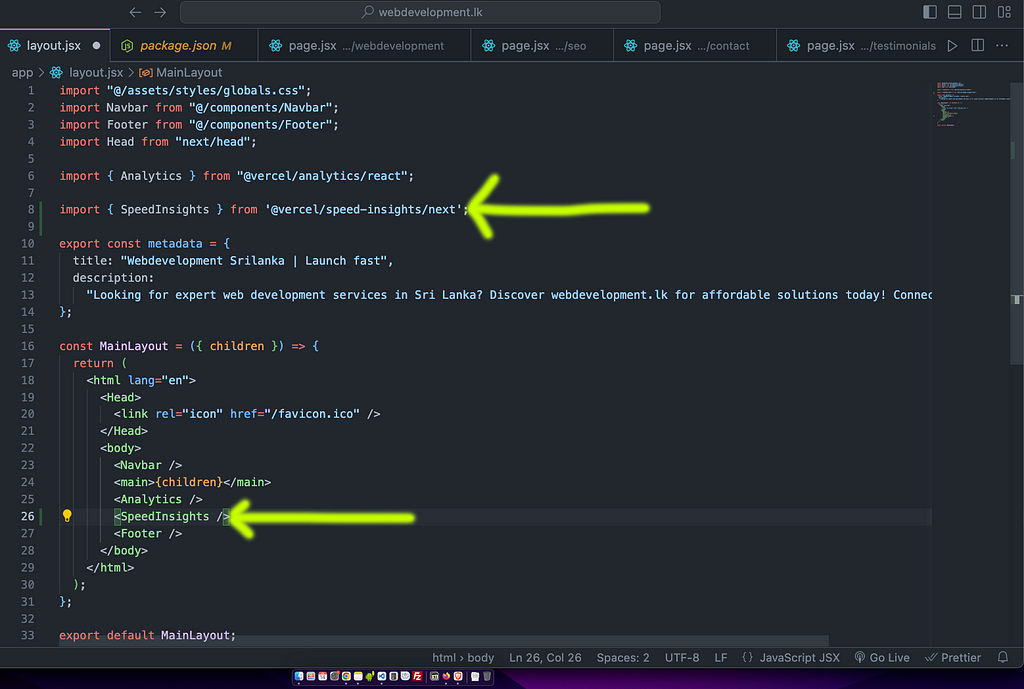 add these component to your projects root layout