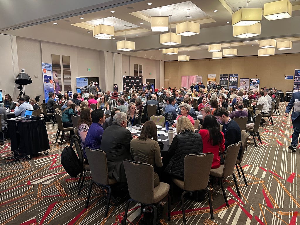Speed networking portion of Achieve Biz Explosion Conference
