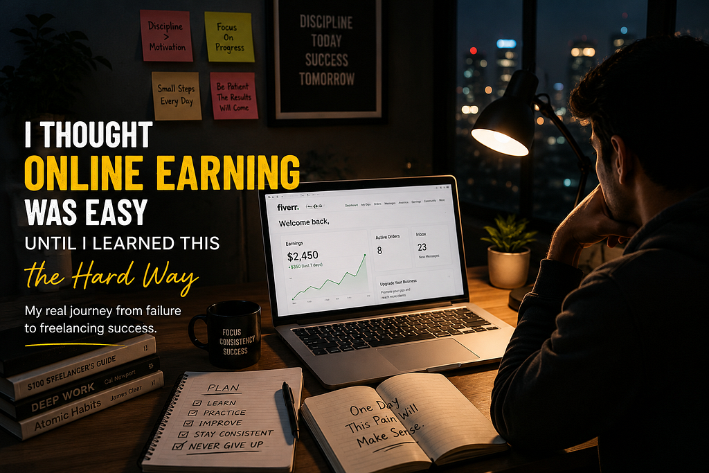 How I Failed at Online Earning Before Learning the Real Way (Freelancing Reality 2026)