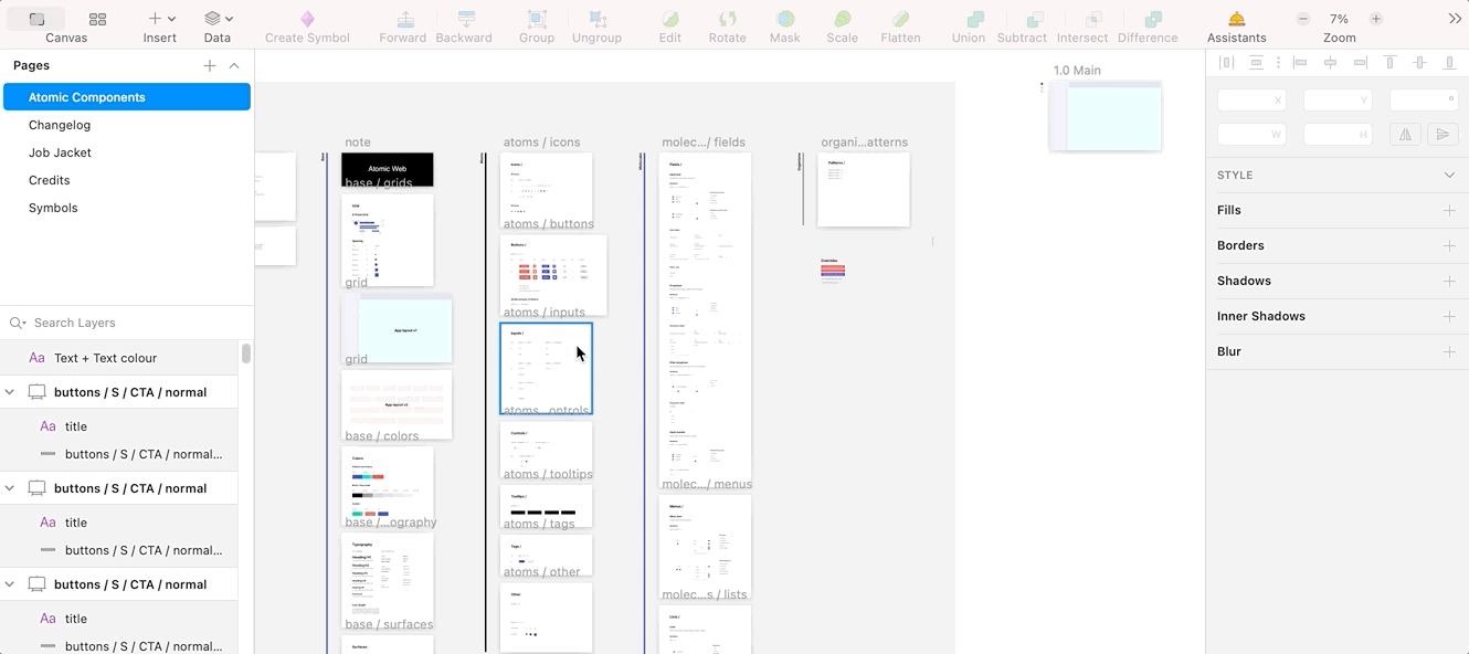 Checking Sketch App for Components/Symbols