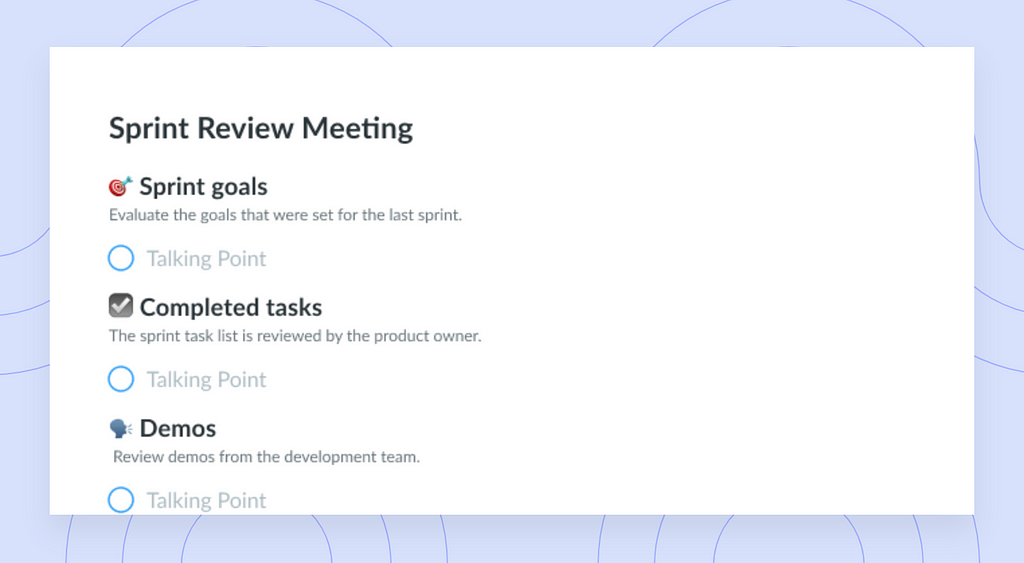 https://fellow.app/meeting-templates/sprint-review-meeting-agenda-template/