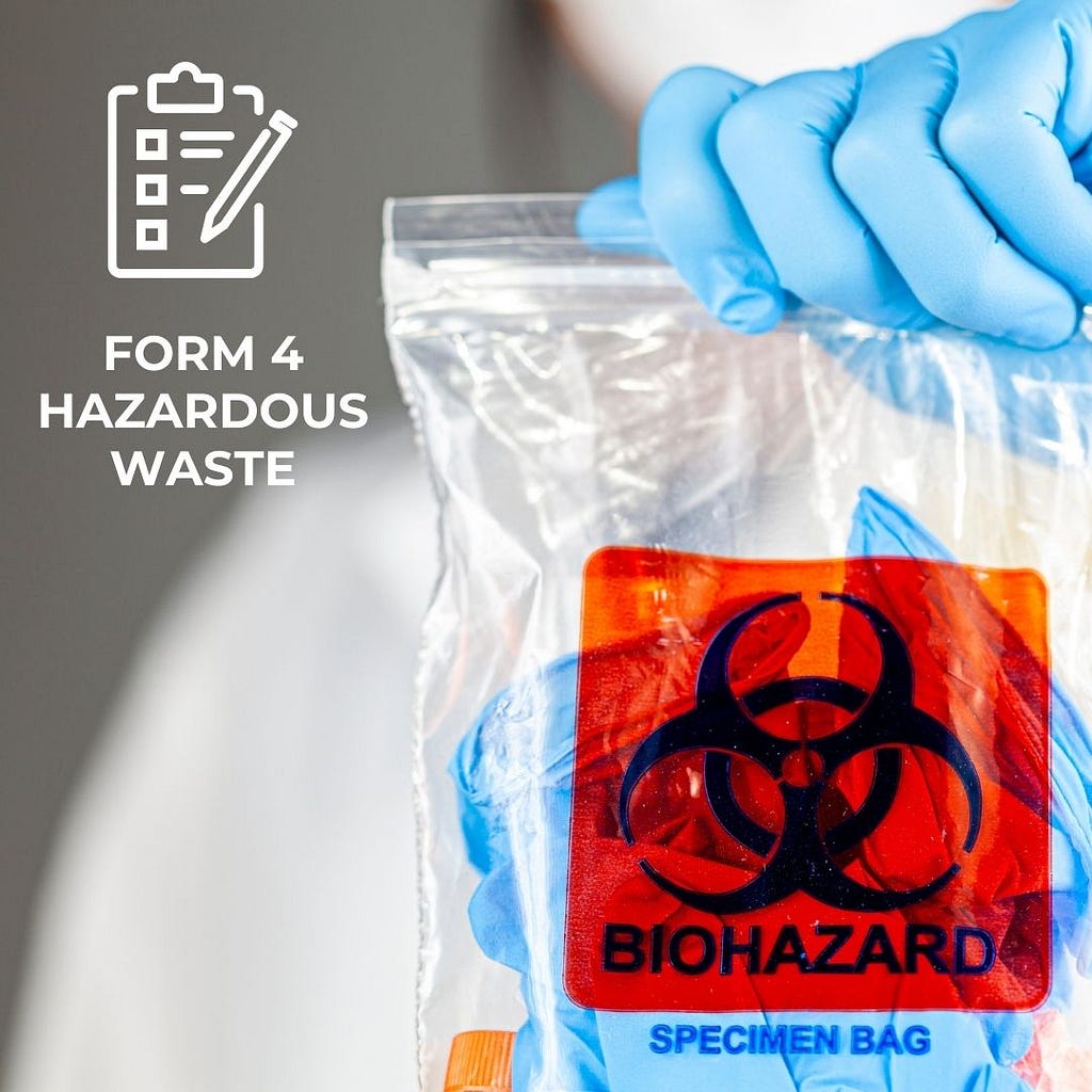 What is Form 4 hazardous waste?