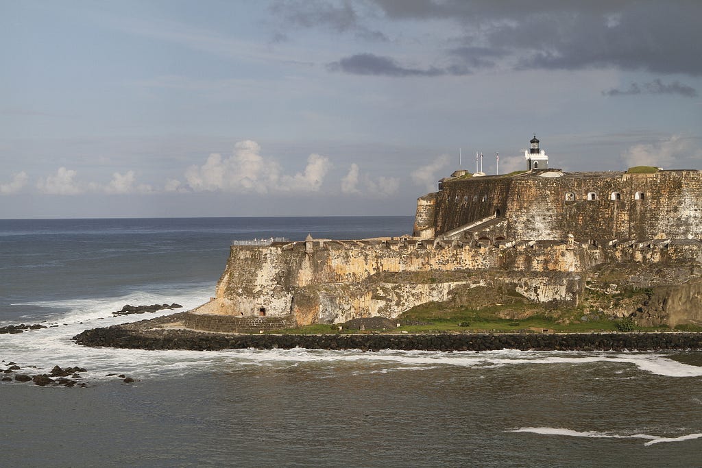 The Castillo de San Felipe del Morro guards the entrance to San Juan Harbor