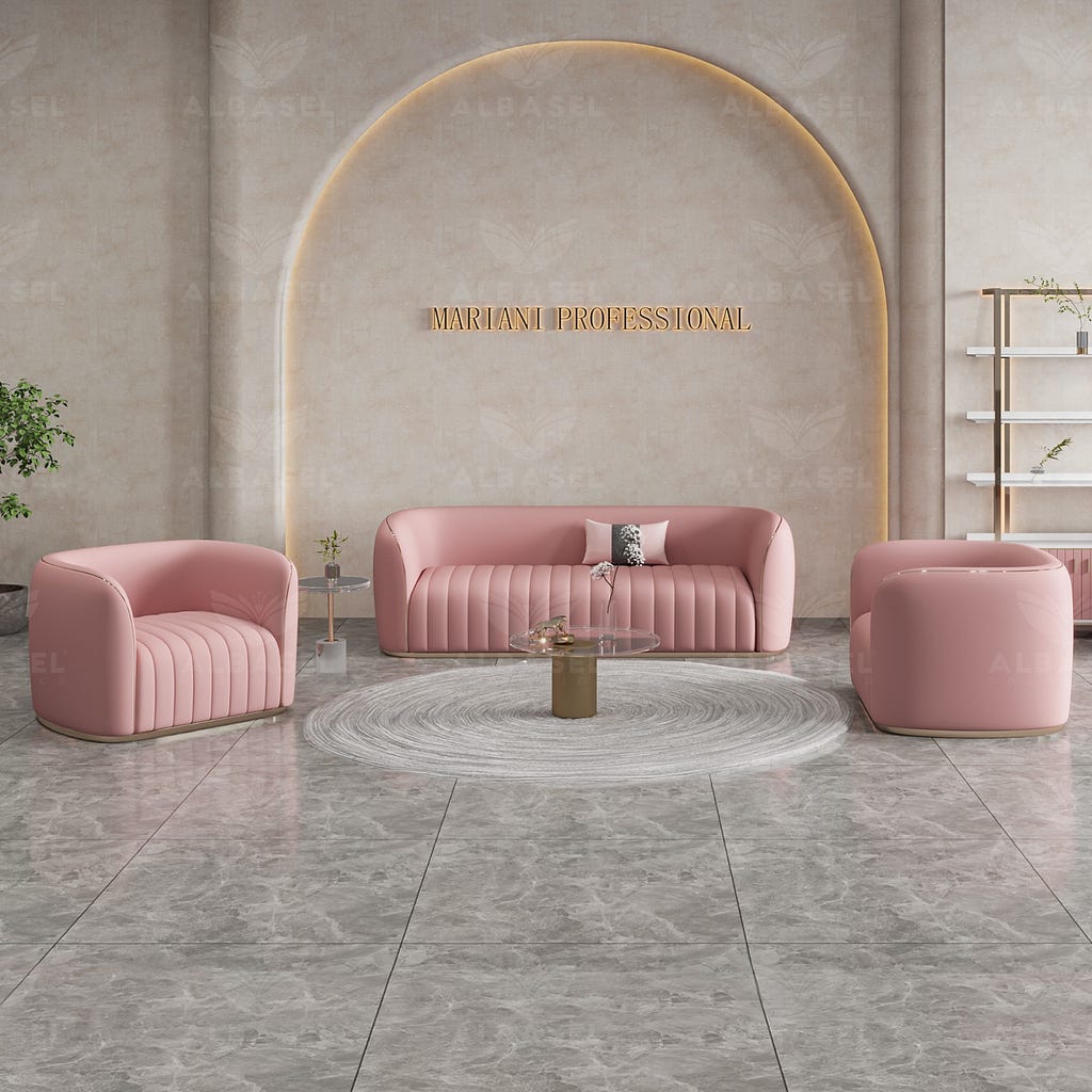 How to Choose the Perfect Salon Furniture to Pop Up Your Beauty Salon Interior — al basel cosmetics — salon reception sofa uae