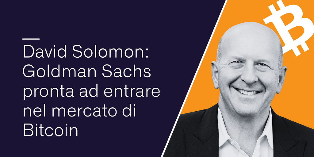 David Solomon: Goldman Sachs pronta ad entrare nel mercato delle cripto