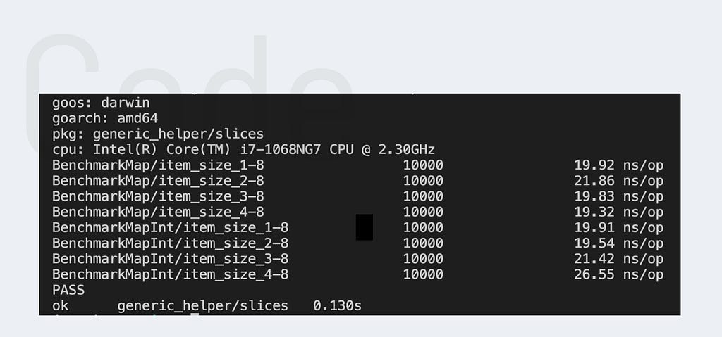Benchmark map functions