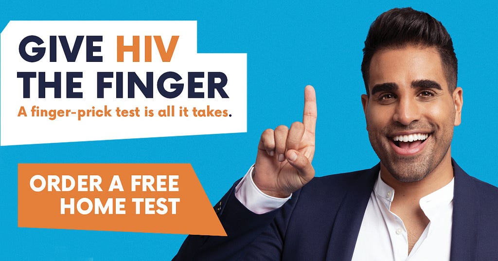 National HIV Testing Week advert featuring Dr Ranj Singh