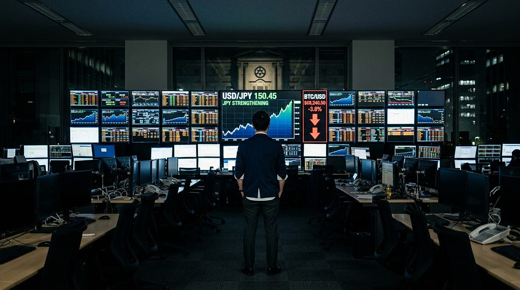 Stocks Bought the Peace. Bitcoin Heard Japan.