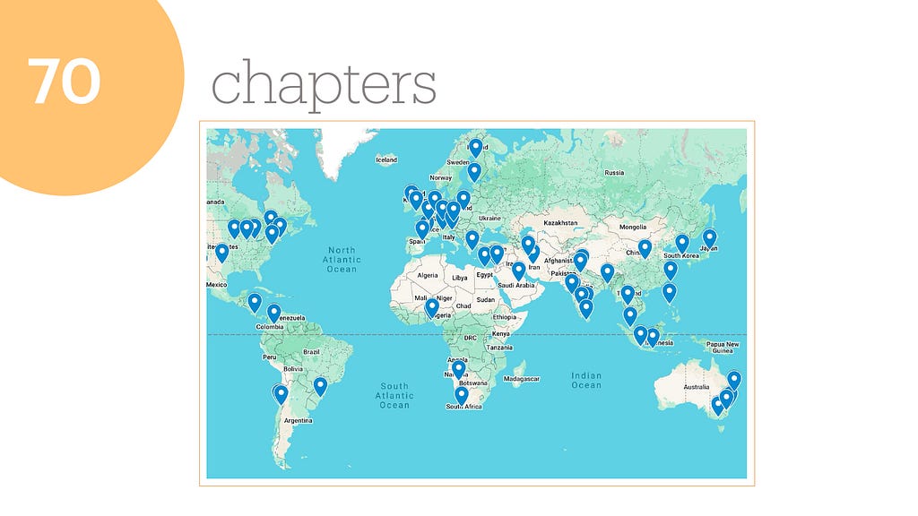 Our chapters are all over the world!
